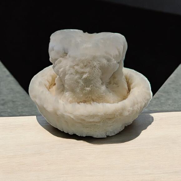 Coldwater Creek Womens Winter Fuzzy Faux Fur Bucket Hat Cream One Size - Picture 3 of 5